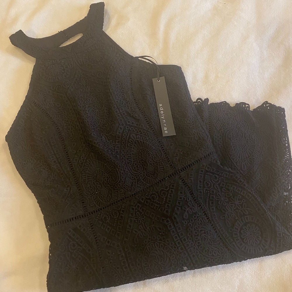 Women’s Small Black Lace Dress Adelyn Rae